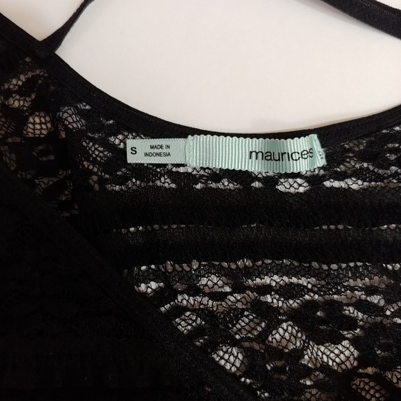 ➝ 2/$12 - Black Lacey Camisole - Picture 5 of 8